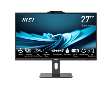 MSI AiO računalo PRO AP272P 14M-886XEU / Intel Core i7-14700, 27", 1920 x 1080, 16 GB, 1 TB SSD, bez operativnog sustava, crna